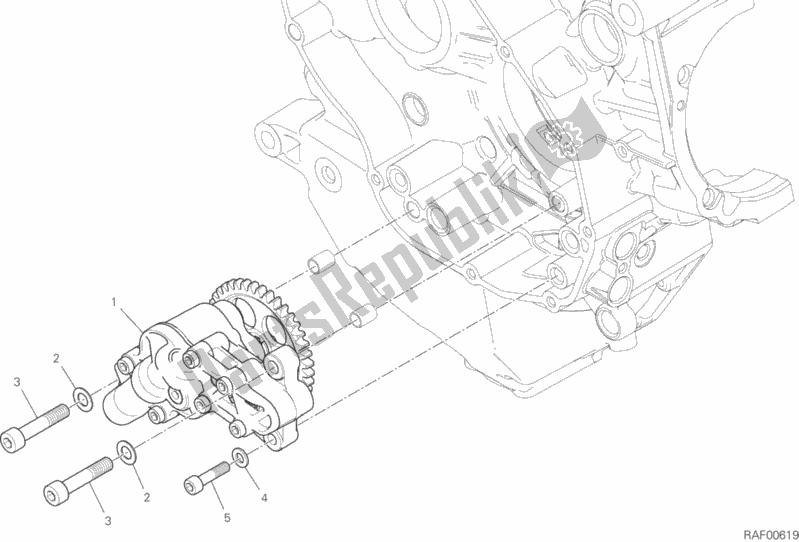 Todas as partes de Bomba De óleo - Filtro do Ducati Multistrada 1260 Enduro USA 2020